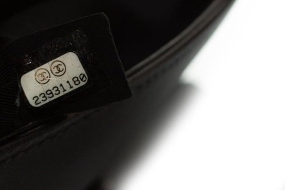 Image 1 of Chanel Boy Bag van lamsleer met chevronplooien