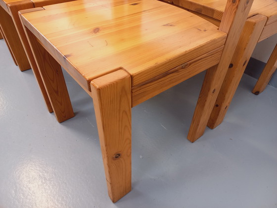 Image 1 of Set di 8 sedie scandinave vintage di Ilmari Tapiovaara per Asko in pino degli anni &#39;70
