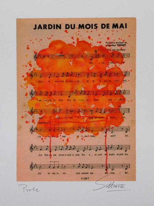 Schlote, Wilhelm - Jardin Du Mois De Mai - Handgesigneerd - Giclee