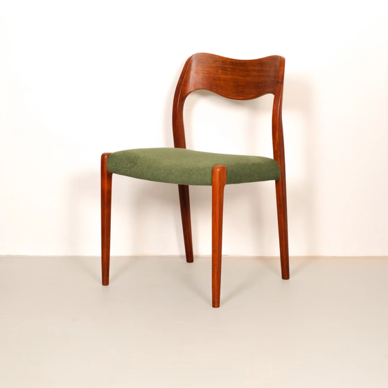 Image 1 of J.L. Møllers Møbelfabrik teak chair model 71 by Niels Otto Møller