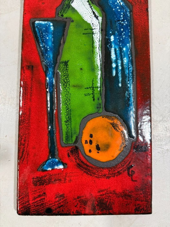 Botellas de cerámica para decoración de pared, Alemania, década de 1960 – Ceramic (photo 3 of 9)