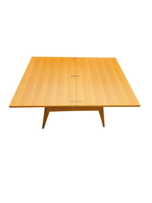 Scandinavian Convertible Coffee Table in Light Wood, 1960s – salontafels, Metal (photo 2 of 5)