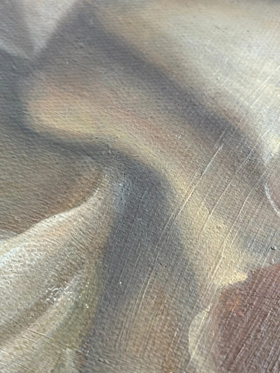 Giuseppe Giglio – Innocenza Divina – Peinture à l'Huile Originale – Portrait Classique – 50x40 cm (photo 5 of 7)
