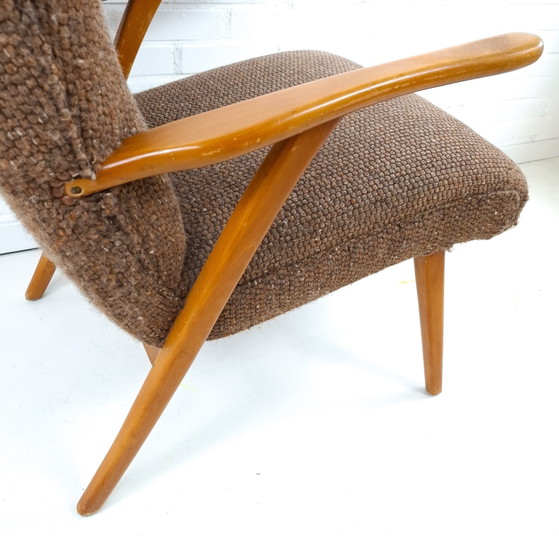 Image 1 of Vintage Wingback fauteuil jaren 60/70 mid century modern