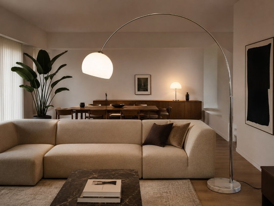 Kare Design Chrome Arc Floor Lamp with Marble Base – Floor lights (photo 7 of 7)