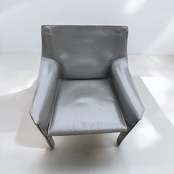 Image 1 of Set 2x Mario Bellini Cab Lounge Chair Poltrona Modello 414 Cassina
