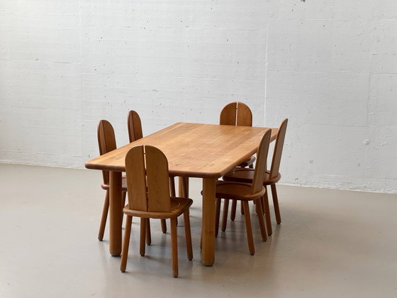 Vintage Solid Wood Table - Ash - 1970s – Dining tables (photo 9 of 9)