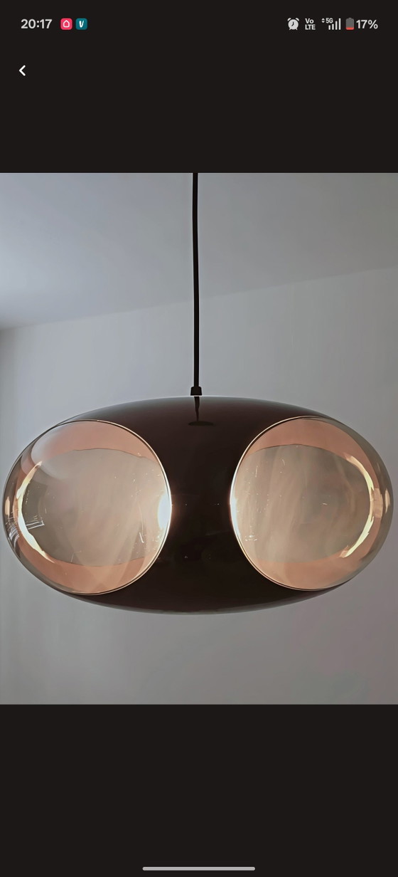 Image 1 of Vintage Space Age Bug Eye hanglamp Dijkstra Massive style 70s
