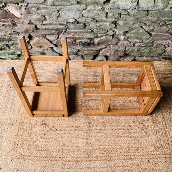 Pair of vintage Hongisto Stools by Ilmari Tapiovaara – Wood (photo 13 of 13)