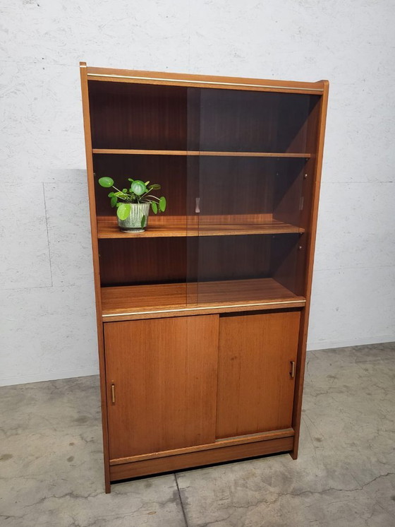 Image 1 of Vintage teak bar- / boekenkast – jaren ’60