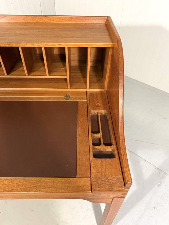 Image 1 of Escritorio de teca de Andreas Hansen para Hadsten Træindustri, Dinamarca 1980