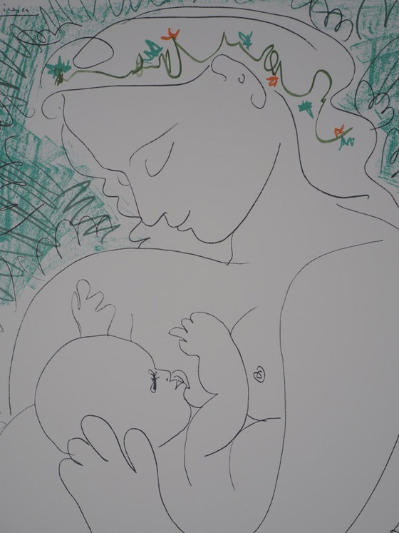 Pablo Picasso (1881-1973) (after) The Bouquet of Peace, Signed color lithograph – Lithographs & prints, Paper (photo 5 of 9)