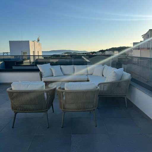 Private Label Aluweave Loungeset hoekbank