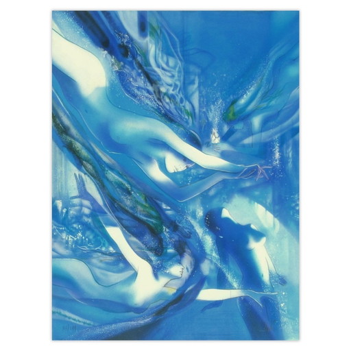 Jean-Baptiste VALADIÉ Naiads Signierte Lithographie 1990