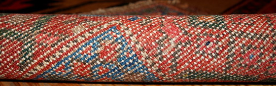 Image 1 of Handmade antique Persian Kurdish rug 4' x 6' (122cm x 183cm) 1900s -1B422