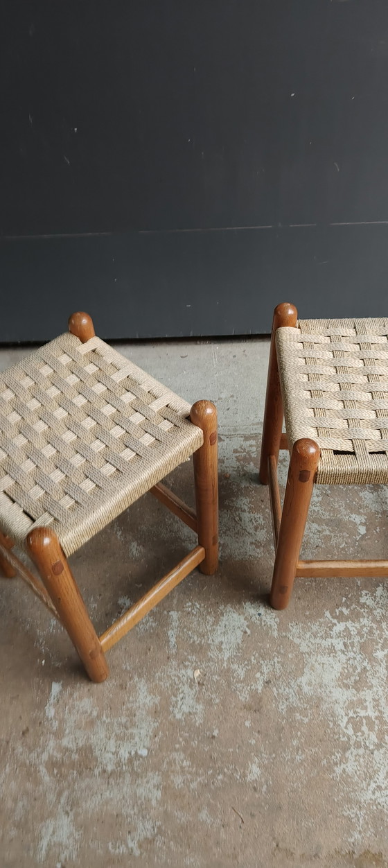 Image 1 of 2 taburetes daneses italianos de diseño de mediados de siglo de la década de 1960