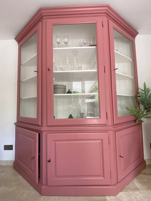 Vitrinekast Roze – vitrinekasten, Glass, Metal