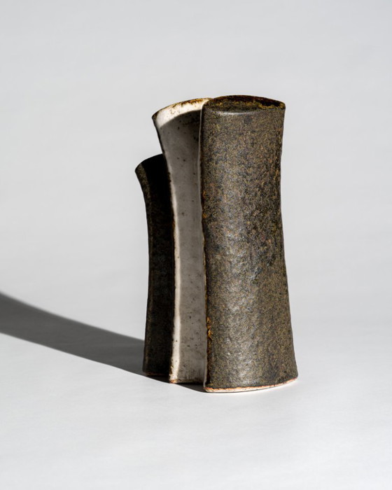 Image 1 of Ingeborg Zenker & Gerburg Karthausen Studio Ceramic Trio – Sculptural Vessels Organic Form Objects, Germany, 1970s-1980s