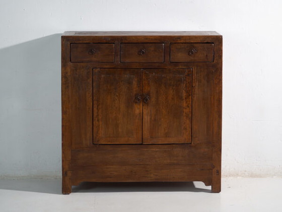 Grenen dressoir met drie laden en twee deuren – China, circa 1950 (photo 26 of 40)