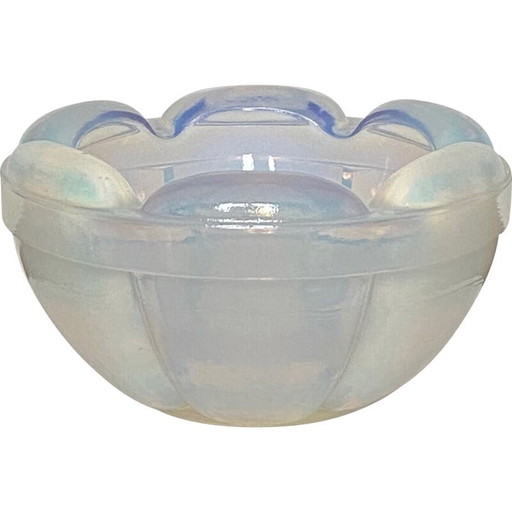 Vintage Art Deco opalex bol in voorgevormd glas, Frankrijk 1940