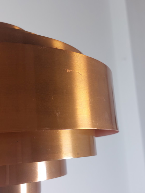 Image 1 of Vintage Mid Century Pendant Light Ultra Copper Jo Hammerborg Fog Morup Denmark