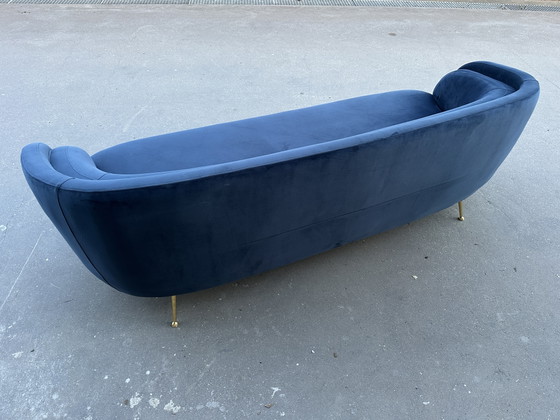 Eichholtz Sofa Orion — Savona Midnight Blue Velours – 3-5 seaters, Textile, Velvet (photo 10 of 10)