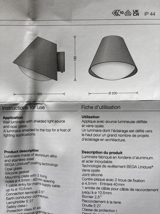 1 X Bega Applique 31 035K3 – Glass, Aluminium (photo 4 of 5)