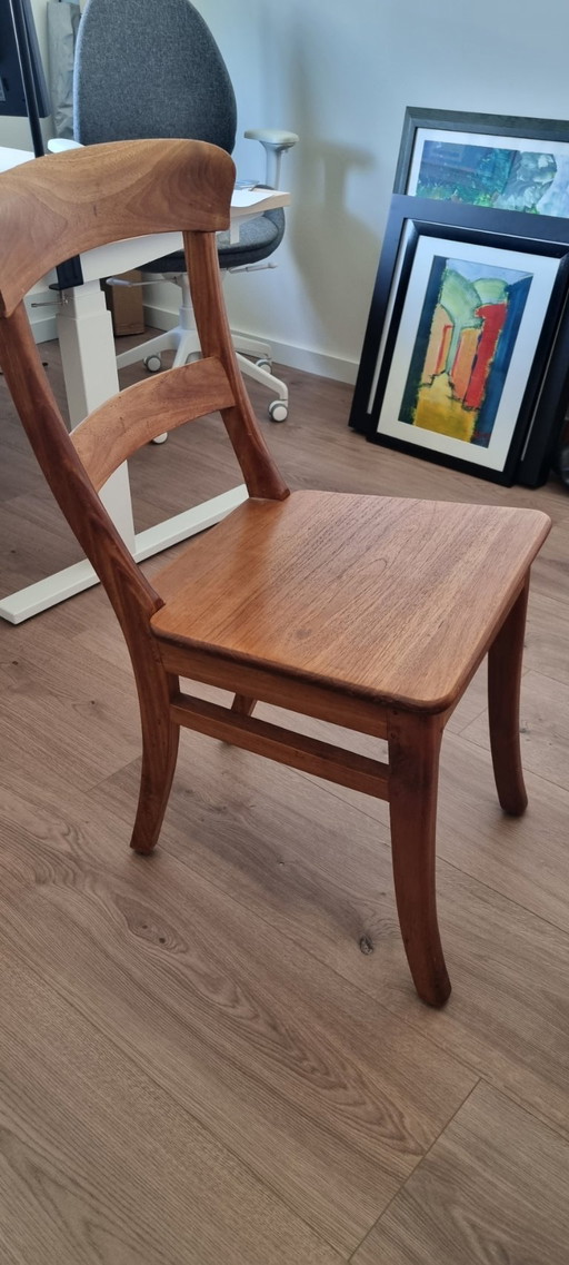 Teak-Esszimmerstühle (6) – eetkamerstoelen, Wood