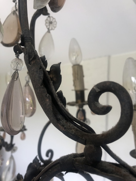 Image 1 of Kronleuchter aus Schmiedeeisen Italienisch