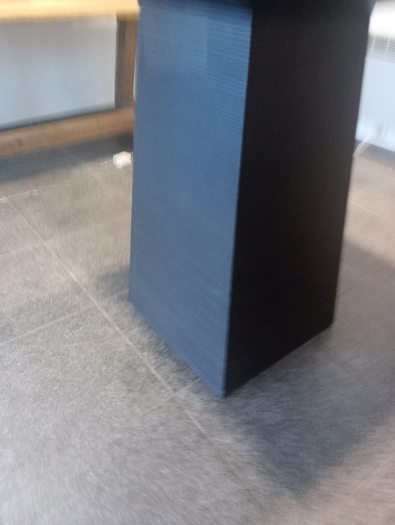 Image 1 of High table dining table aperitif table black oak