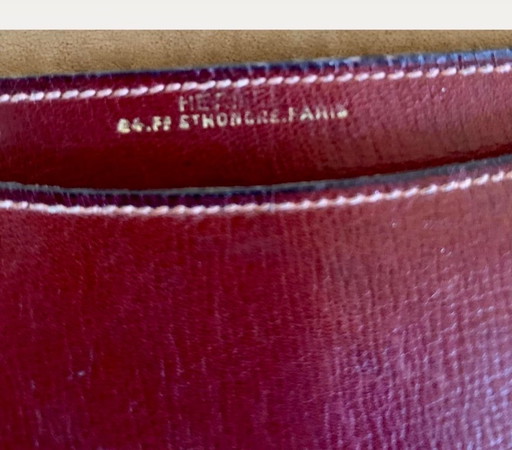 Rare Sac Pochette "Sac De Ville" HERMÈS D'Époque Art Déco (1925) – Pièce De Musée / Patrimoine (photo 2 of 17)