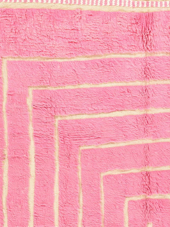 Image 1 of Wool Berber pink carpet 300/200cm