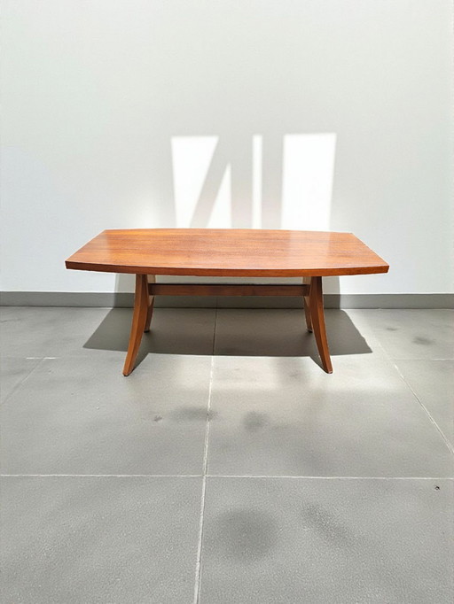 Italian designer teak dining table Tolomeo Ico Parisi 60e