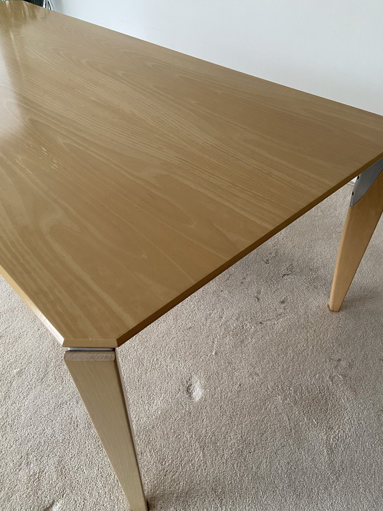 Image 1 of Leolux Dining Table Light Oak With Special Leg Insert