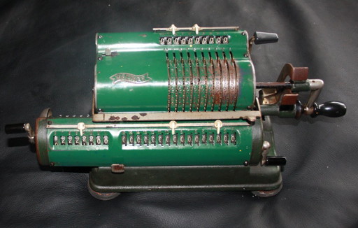 Walther WR16, machine à calculer mécanique, 10 chiffres, ancienne