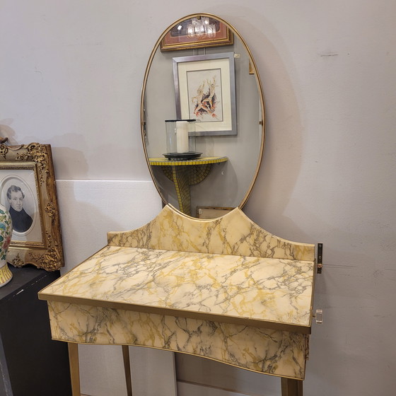 Image 1 of Tocador Art Déco, Pergamino, Mid-Century, 50’S – Italia