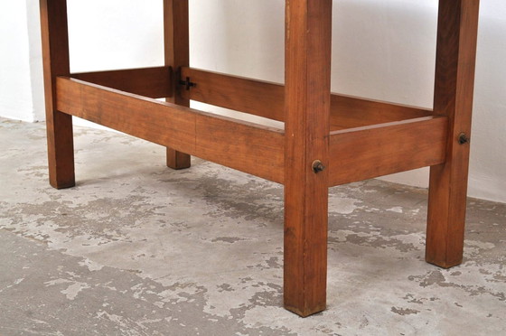 Image 1 of Vintage Beuken- en Eikenhouten Werkbank Nooitgedagt / Dressoir