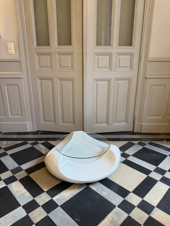 Image 1 of Salon tafel wit gelakt 70s