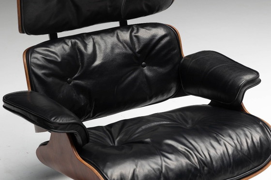 Image 1 of Sillón y otomana Eames de primera generación, de Charles y Ray Eames para Herman Miller, 1957