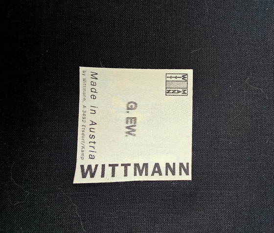 Image 1 of Originele Wittmann eetset "Cabaret Fledermaus" – Josef Hoffmann – 2 stoelen en tafel