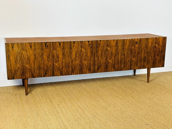 Image 1 of Scandinavian rosewood sideboard with tapered legs, 1960