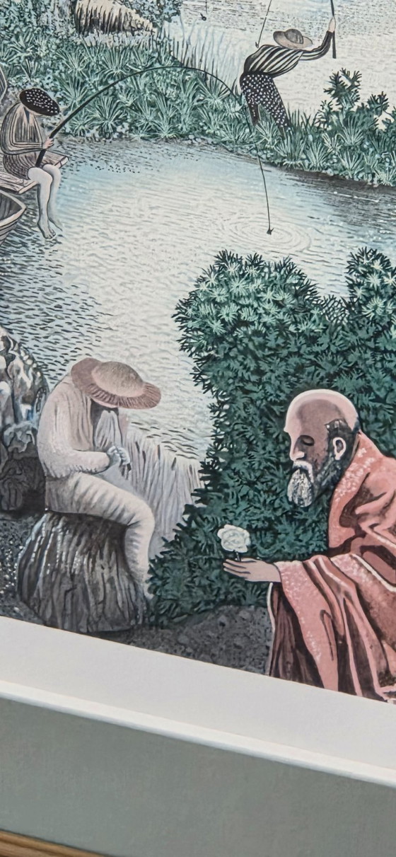 Image 1 of Degans Xavier (1949-) - Lithografie, proefdruk van de kunstenaar (ref 4116)