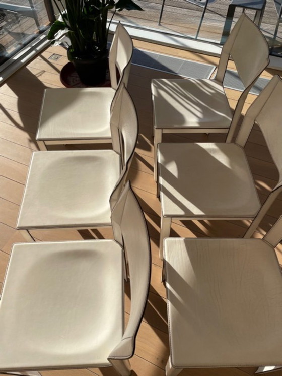 Image 1 of Set of Vintage dining chairs by Matteo Grassi, 1980s