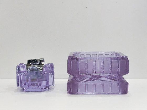 Image 1 of Set da fumo di Antonio Imperatore in vetro di Murano, anni '70
alessandrite