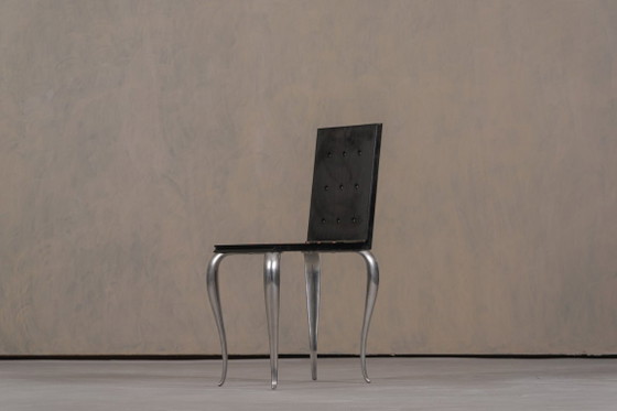 Image 1 of Silla/Mesa auxiliar Lola Mundo de Philippe Starck para Driade, Italia, década de 1980.