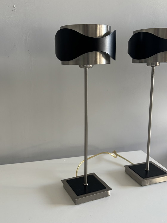Image 1 of Set of 2 Vintage EGLO "Catwalk" Table Lamps – Postmodern Design (80s/90s)
