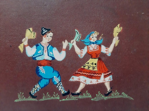 Vintage Bulgarian Folk Art Photo Album