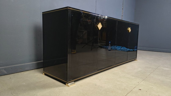 Image 1 of Brass and lacquer sideboard by Pierre Vandel, 1970s