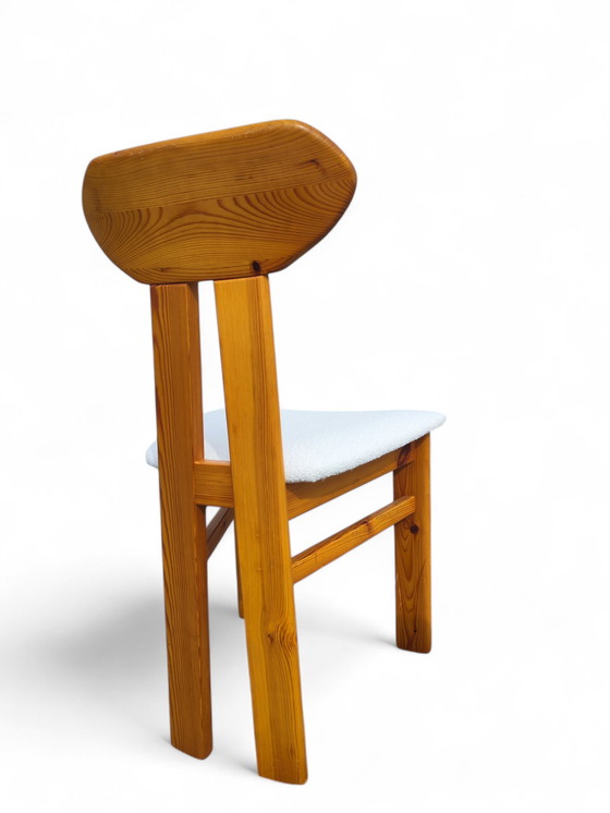 Image 1 of Set of 6 Danish pine chairs