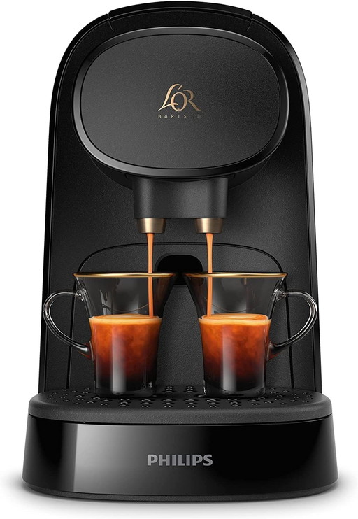 Philips L'Or Barista Original, Machine à café à Capsules, Double Capsule, Double Plaisir, 1 ou 2 Tasses, Qualité Espresso, Noir 